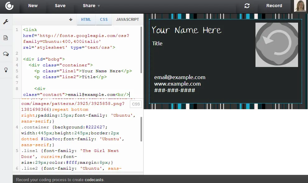 codigo ONLINE