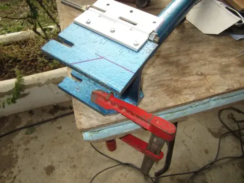 Soporte de amoladora o radial  casero