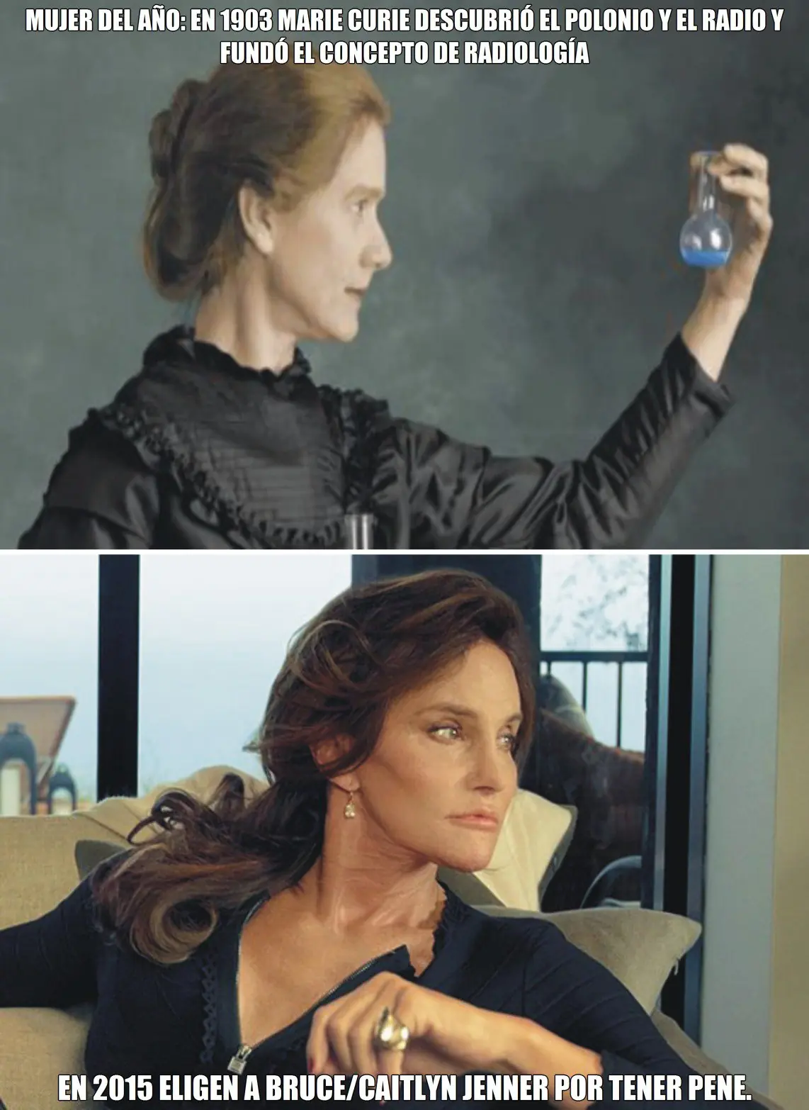 Los femis han declarado mujer del año a un hombre...