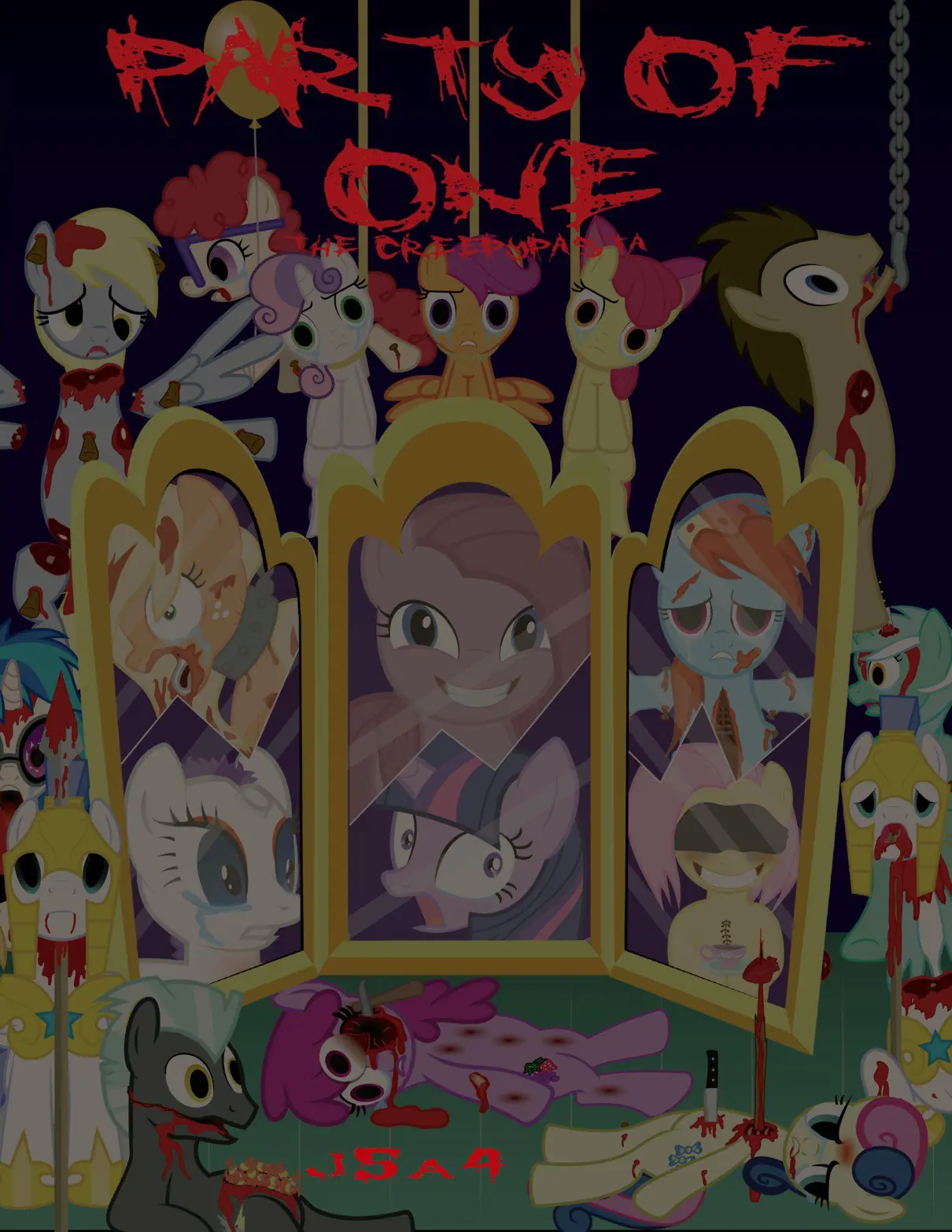 COMIC MLP Party of one the creepypasta