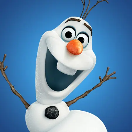 olaf en porcelana fria