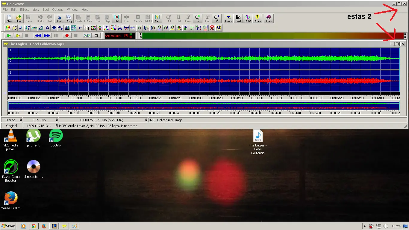 subir volumen de audio