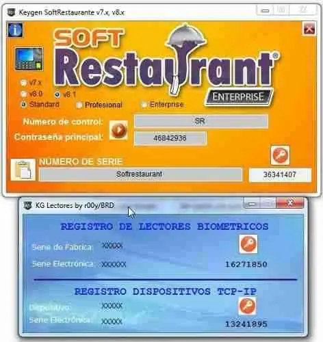 soft restaurant 6 , 7 y 8.0 pro