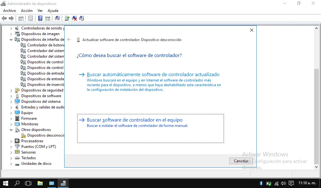 error tactil al actualizar a windows 10