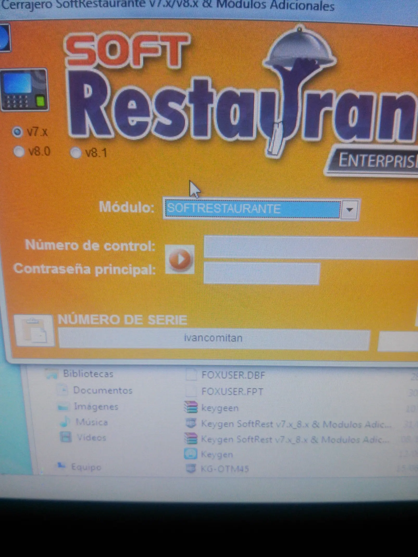 Soft Restaurant 7.0,8.0,8,1
