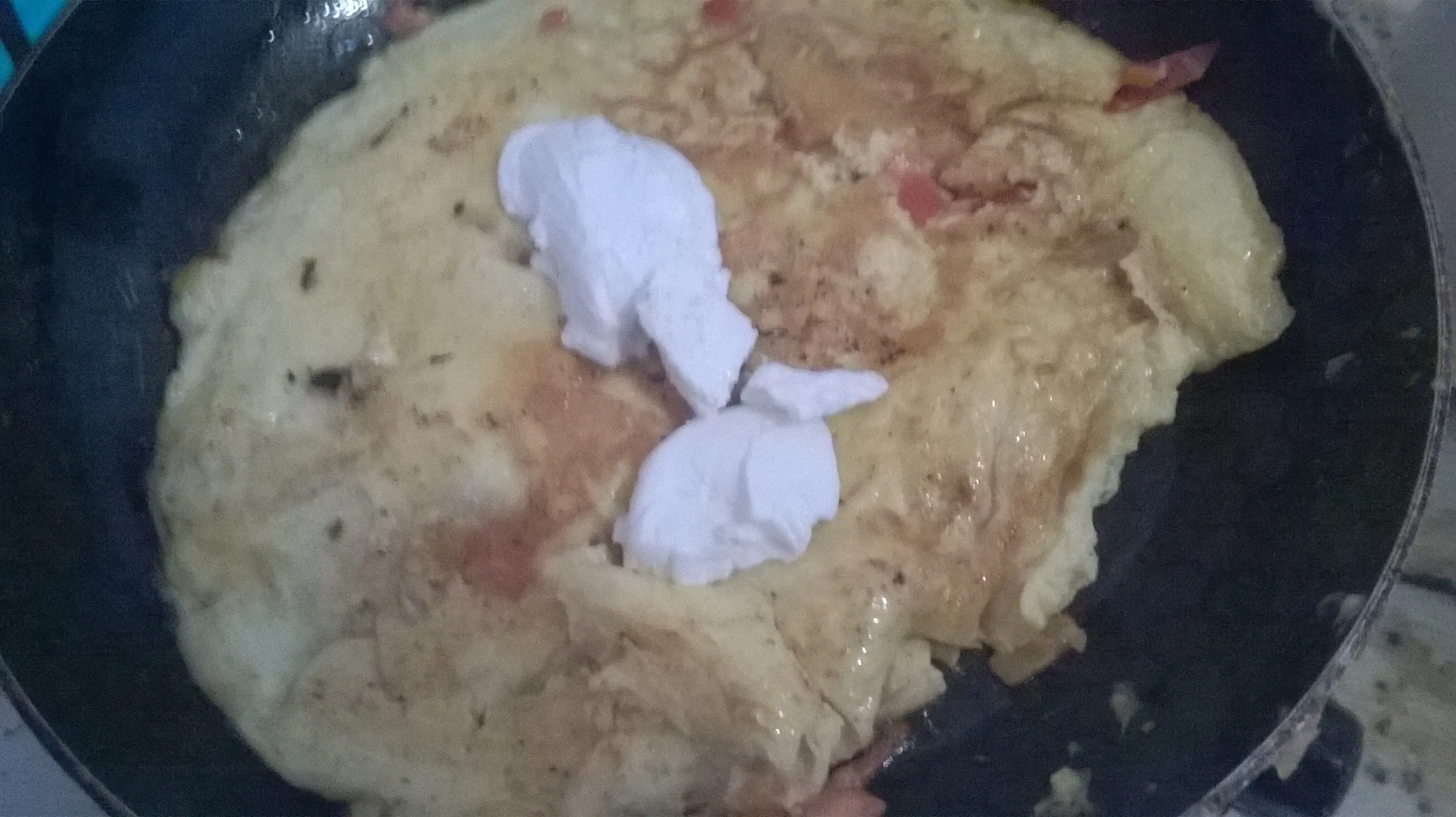 omelette  con queso crema[Fotoreceta]