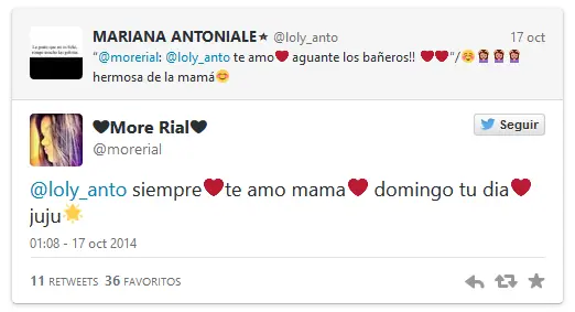 ¿ Loly sigue siendo la "mamá" de More ?