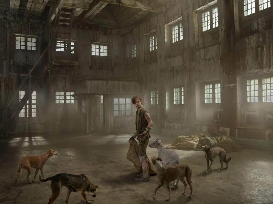 animales criando a ninos