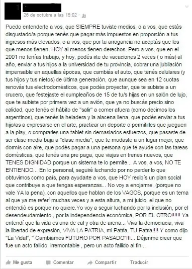 Estados de Facebook de militontos K