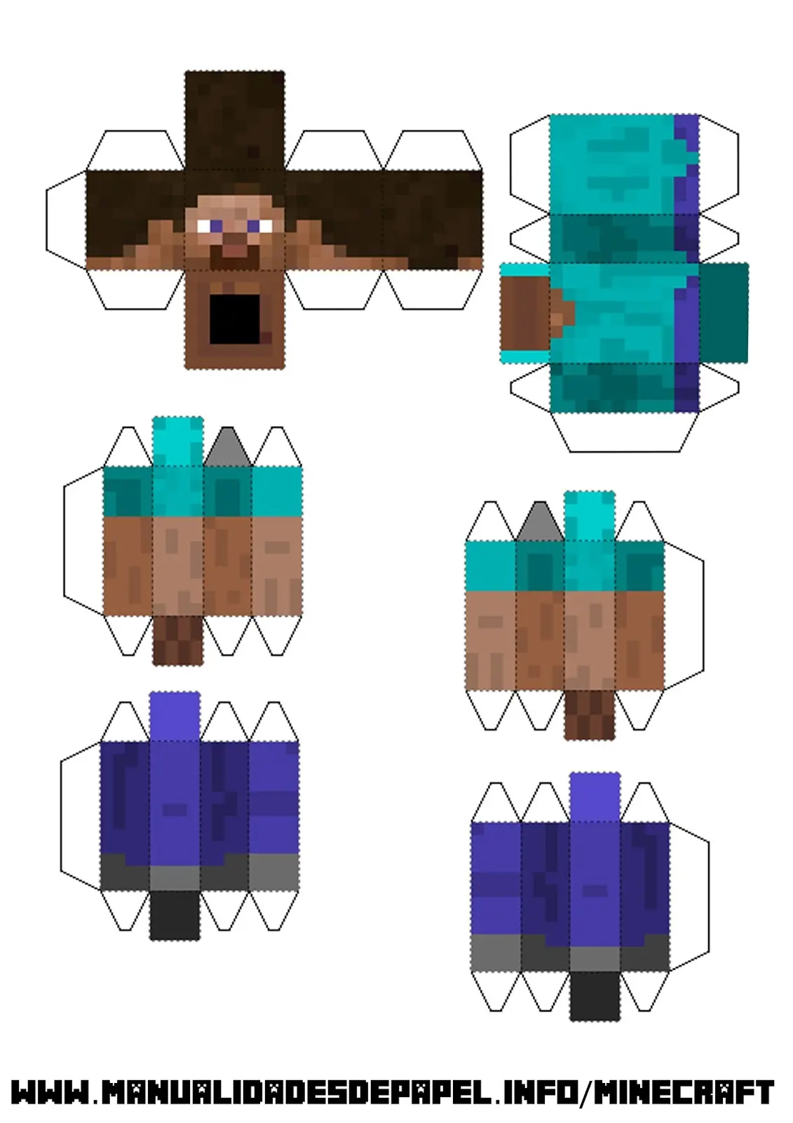 Papercrafts de Minecraft