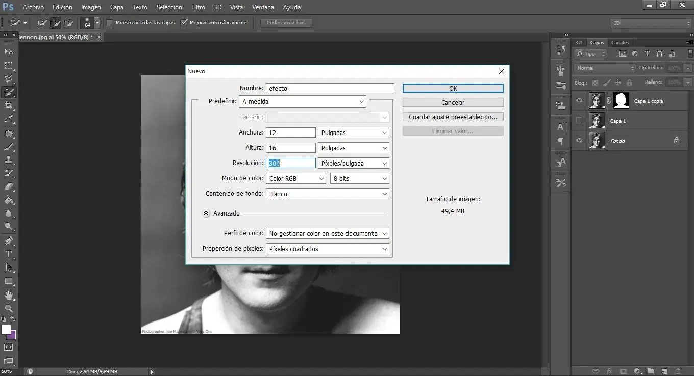 Photoshop para principiantes parte 1: Efecto texto retrato