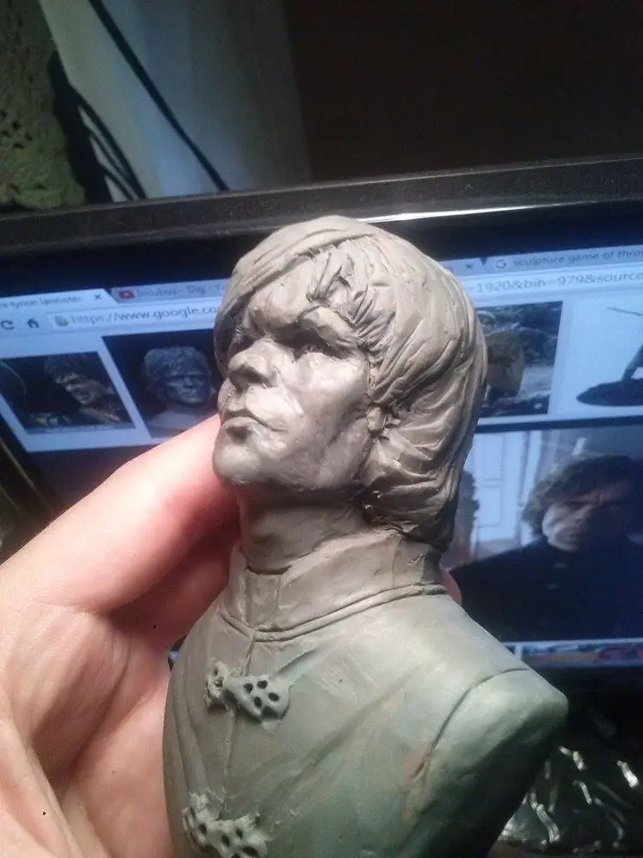 fabricando mi primer busto de Tyrion lannister
