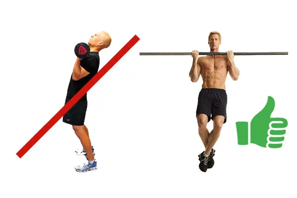 Ejercicios inútiles que los hombres hacen en el gimnasio.