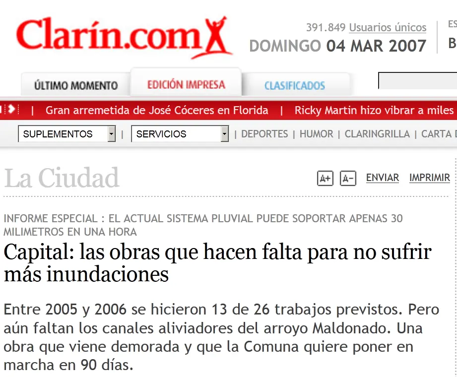 Inundaciones: Las obras de Macri que hizo Ibarra