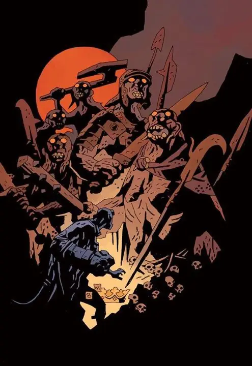 Genial arte de Mike Mignola