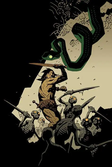 Genial arte de Mike Mignola