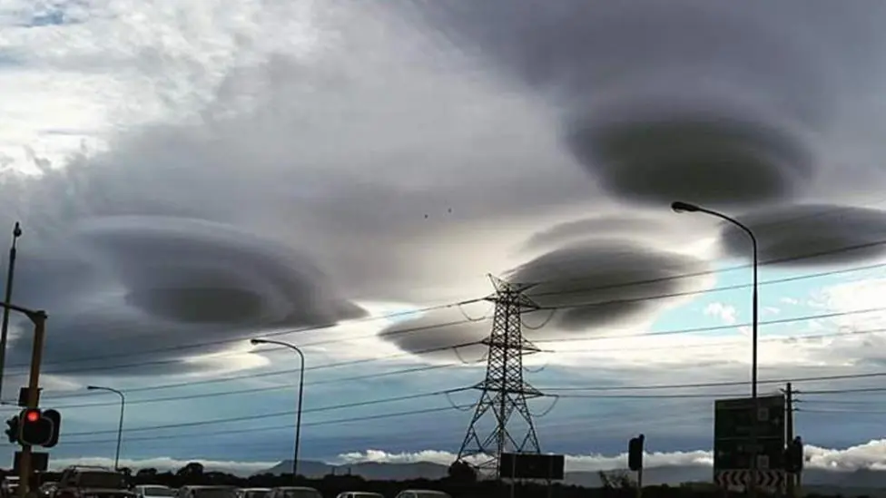 Las fascinantes nubes 'ovni' en Sudáfrica
