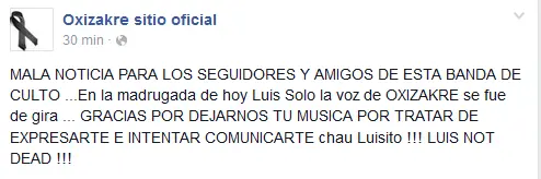 La música de luto. Hace instantes nos deja un genio.