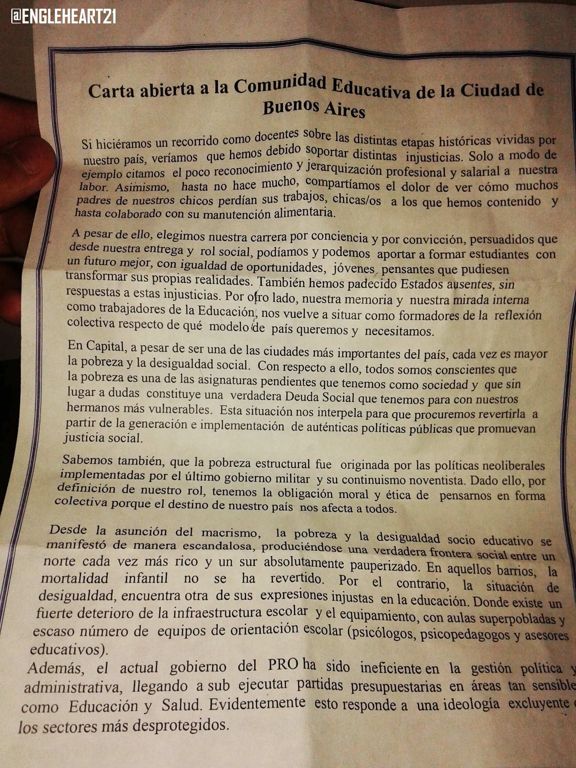 Carta Abierta de Scioli (mas precisamente de su secretaria)