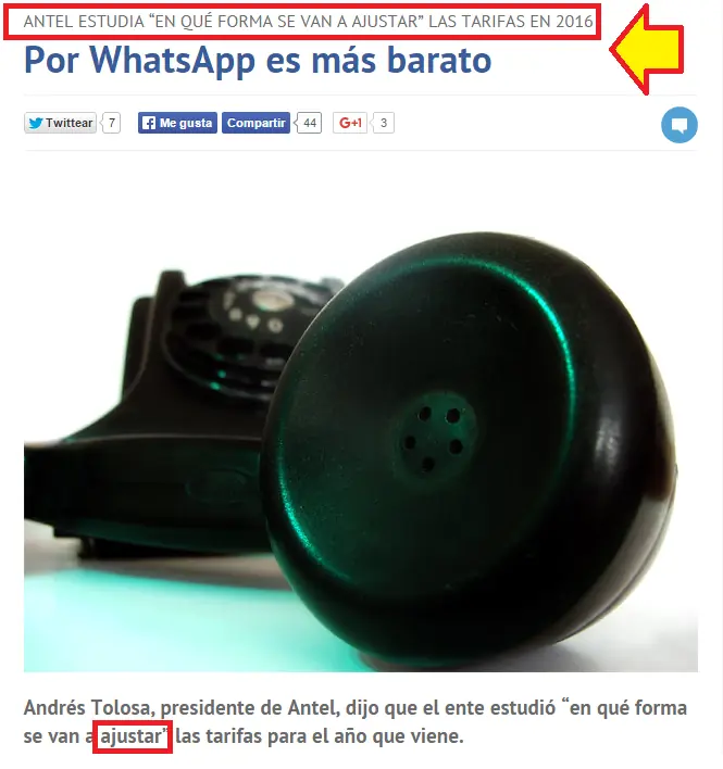 Uruguay - Se viene el tarifazo/ajuste del FA 2016