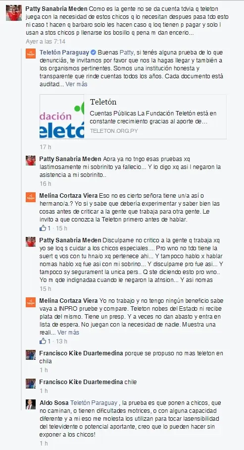 Estafa??? Teleton Paraguay - Solidaridad???