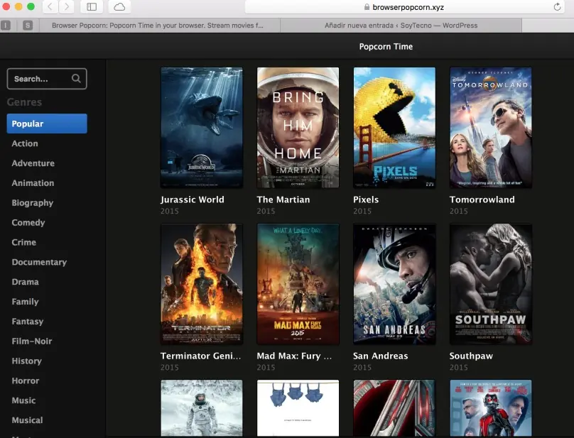 Increíble: ahora Popcorn Time funciona en el navegador web