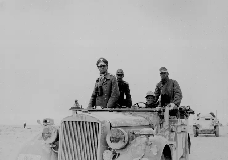 El liderazgo del general Erwin Rommel.