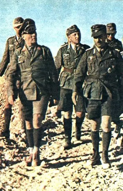 El liderazgo del general Erwin Rommel.