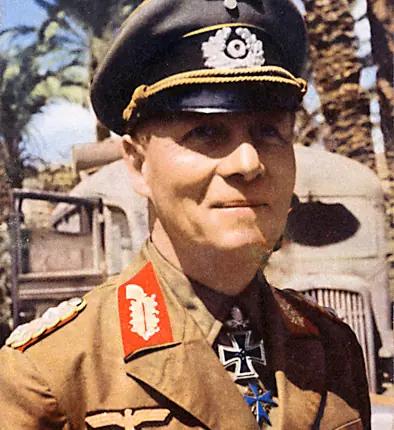 El liderazgo del general Erwin Rommel.