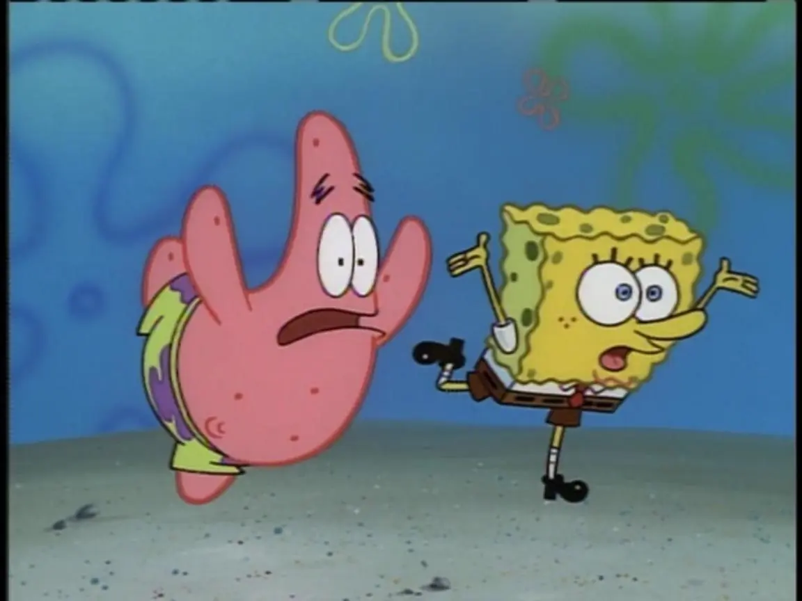 Bob esponja y Patricio andan mas duros que una porcelana