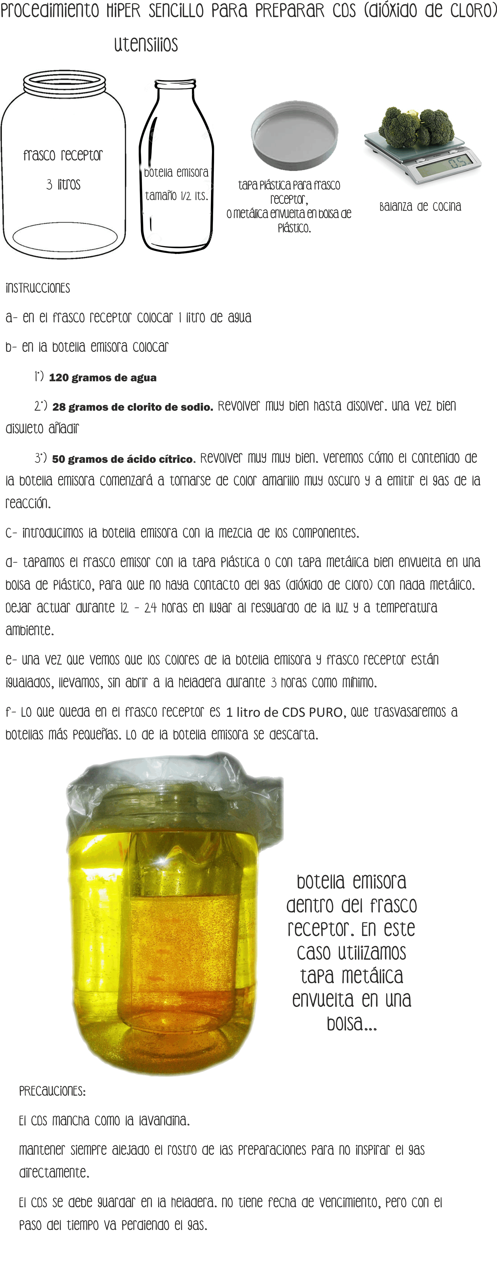Guía: cómo preparar Dióxido de Cloro Cds Mms perfecto