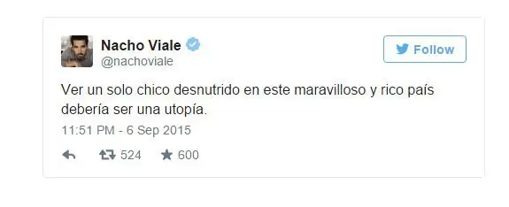 Trollean a Nacho Viale en Twitter