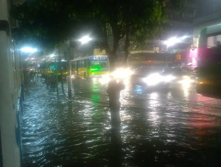 Foto de inundaciones publicada como de CABA: de PROVINCIA