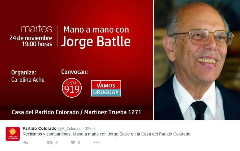 Uruguay - Mañana 19:00 mano a mano con Jorge Batlle