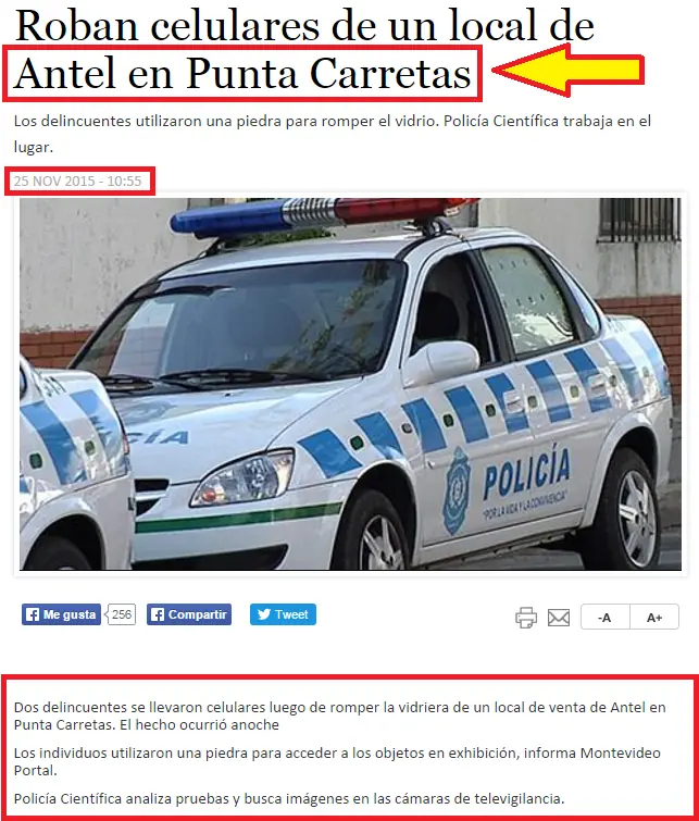 Uruguay - Terror y saqueo frente a Punta Carretas shopping