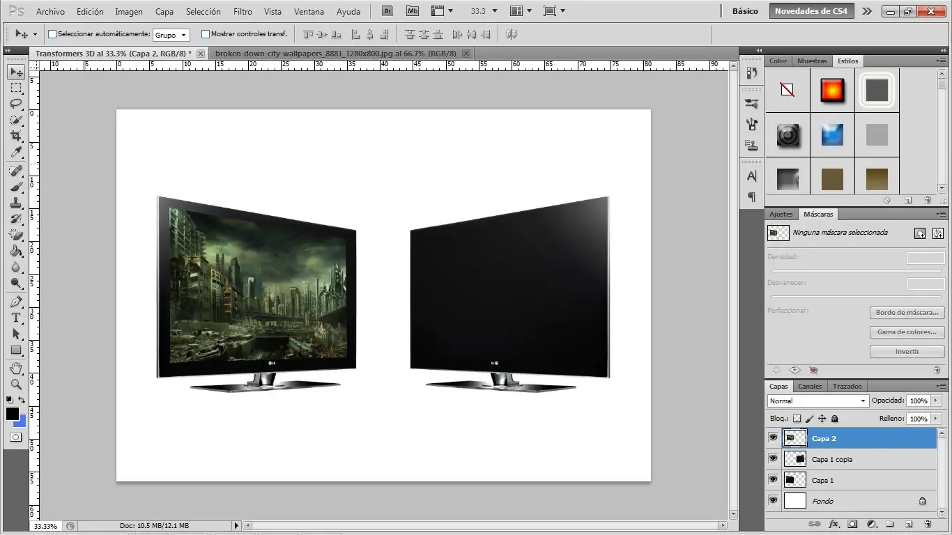 [Tutorial] Objetos saliendo de Pantalla 3D en Photohop