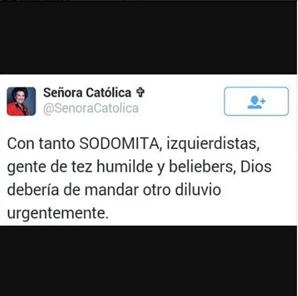 Señora Católica.. Furor en instagram