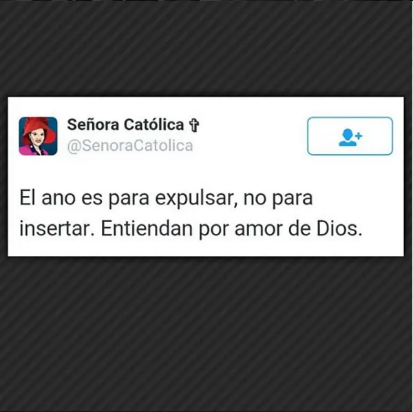 Señora Católica.. Furor en instagram