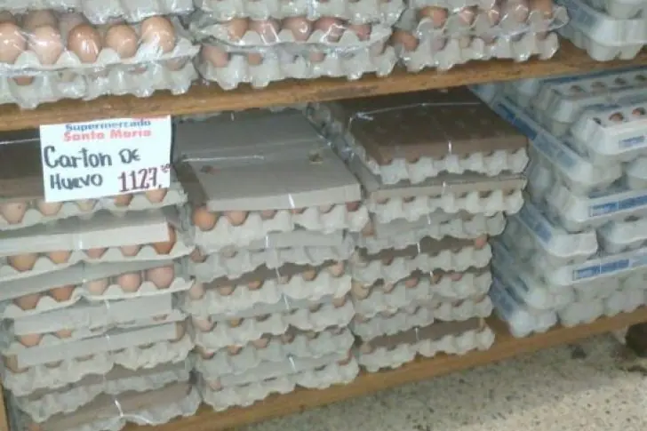 Más de 3 días de salario para comprar un cartón de huevos