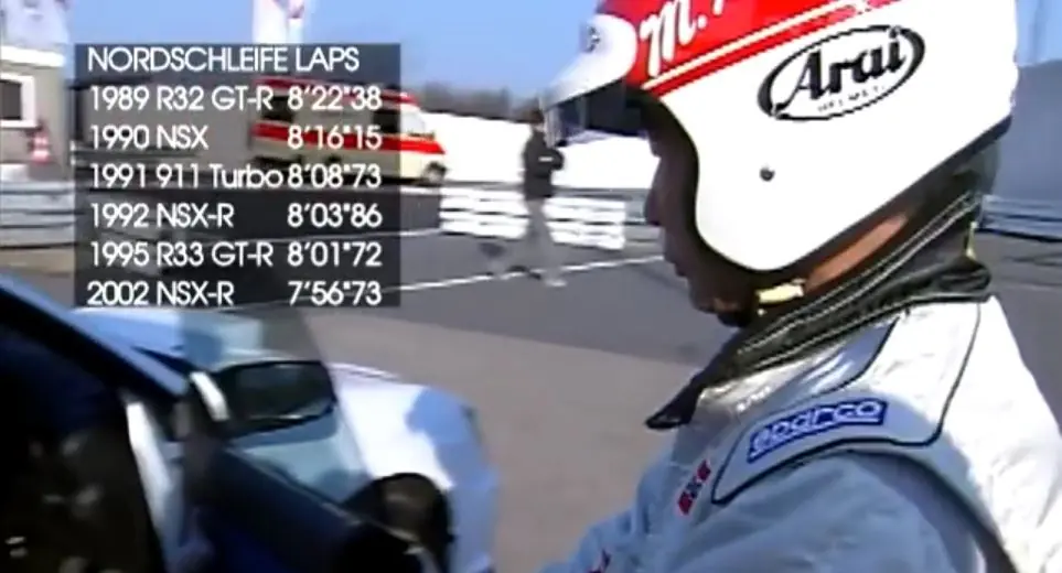 Ayrton Senna, Motoharu Kurosawa y el NSX en Suzuka (Propio)