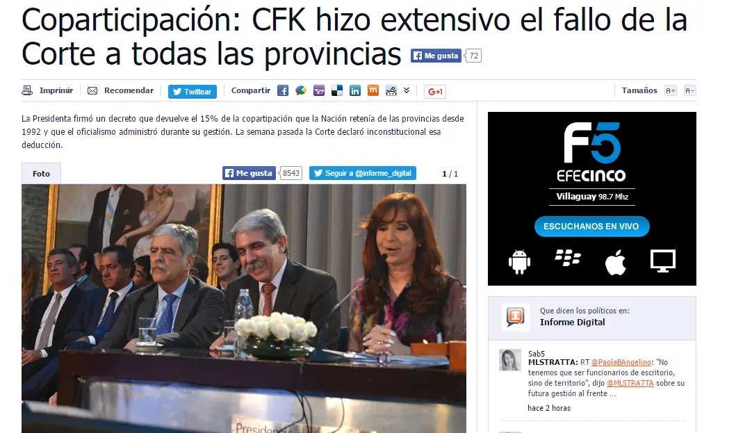 de CFK antes