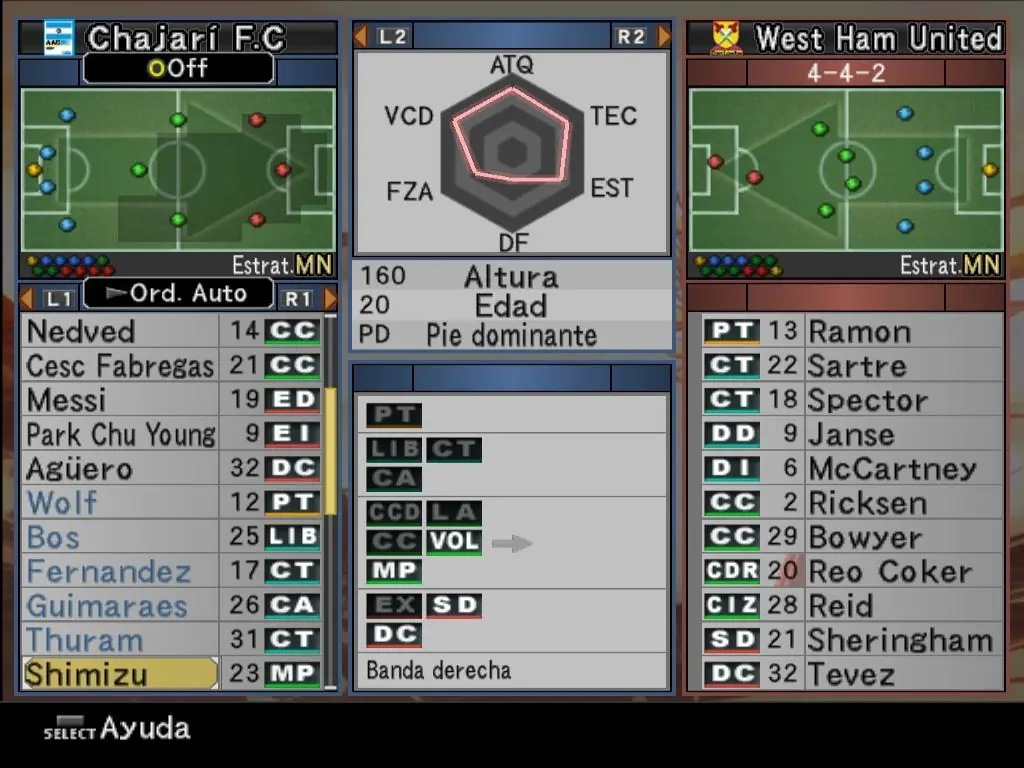 Mi humilde equipito de la Liga Master del PES 6 Mi humilde equipito de la Liga Master del PES 6