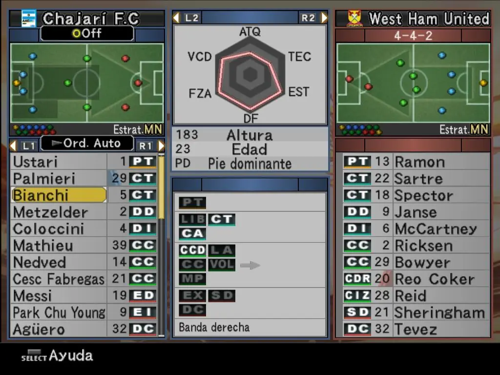 Mi humilde equipito de la Liga Master del PES 6 Mi humilde equipito de la Liga Master del PES 6