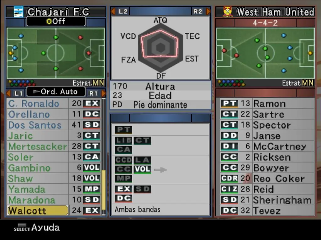 Mi humilde equipito de la Liga Master del PES 6 Mi humilde equipito de la Liga Master del PES 6