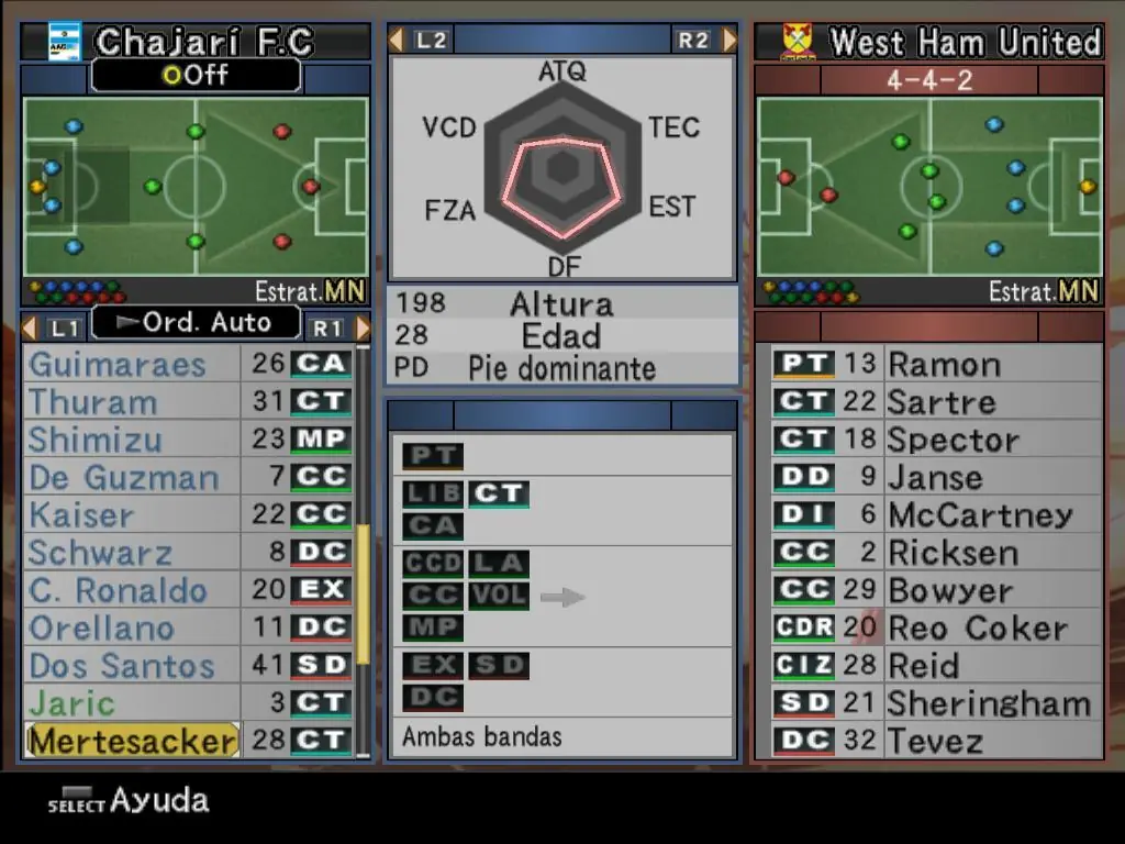 Mi humilde equipito de la Liga Master del PES 6 Mi humilde equipito de la Liga Master del PES 6