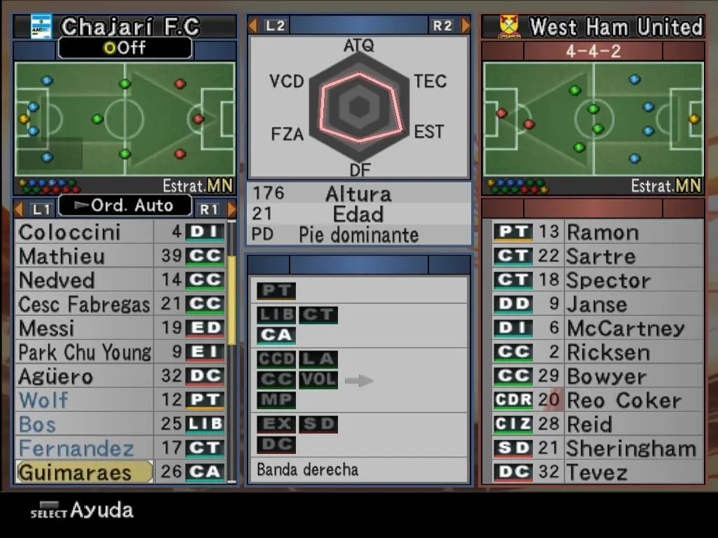 Mi humilde equipito de la Liga Master del PES 6 Mi humilde equipito de la Liga Master del PES 6