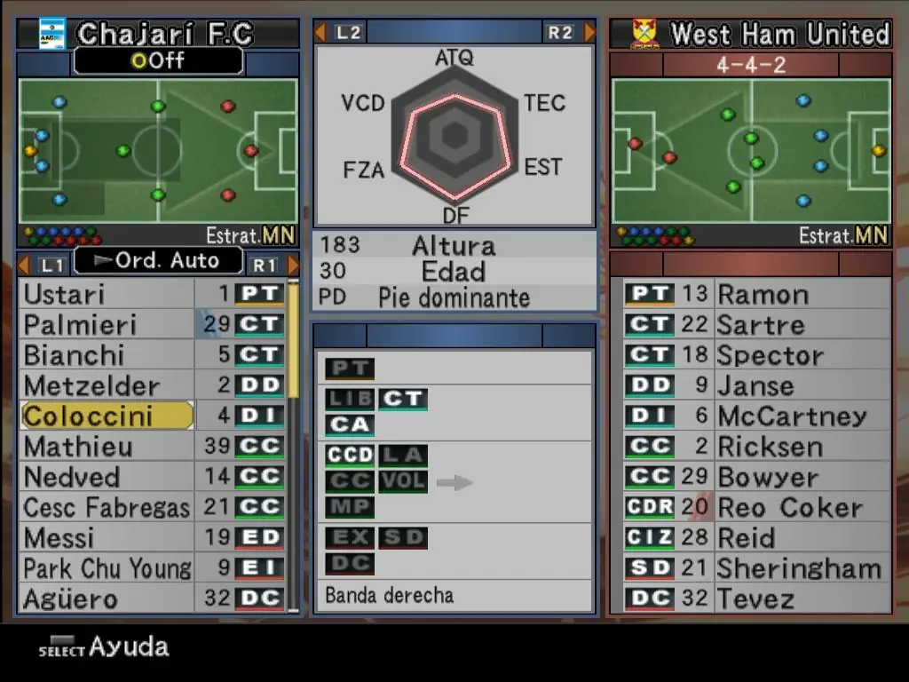 Mi humilde equipito de la Liga Master del PES 6 Mi humilde equipito de la Liga Master del PES 6
