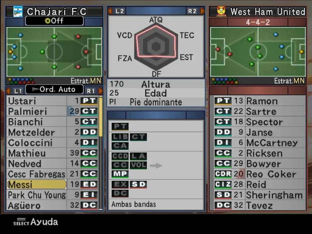 Mi humilde equipito de la Liga Master del PES 6 Mi humilde equipito de la Liga Master del PES 6