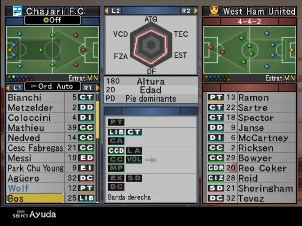Mi humilde equipito de la Liga Master del PES 6 Mi humilde equipito de la Liga Master del PES 6