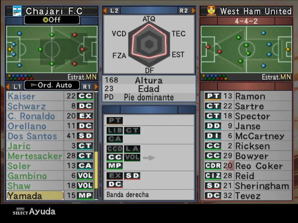 Mi humilde equipito de la Liga Master del PES 6 Mi humilde equipito de la Liga Master del PES 6